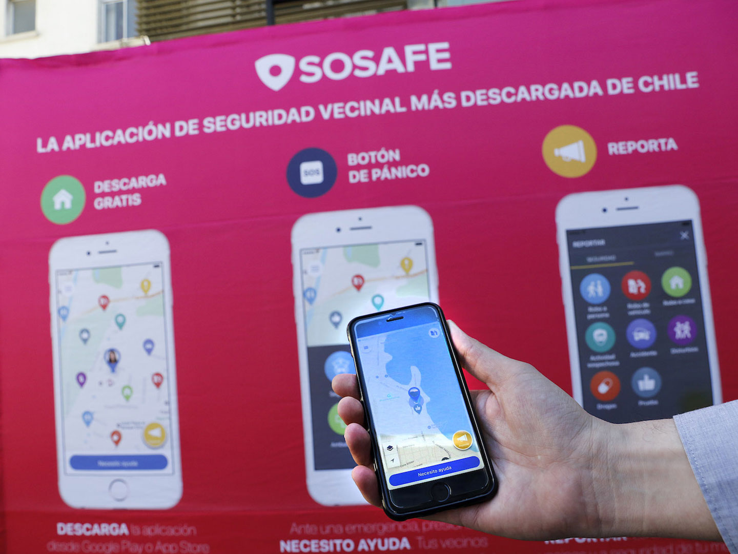 Coyhaique cuenta con aplicación SOSAFE